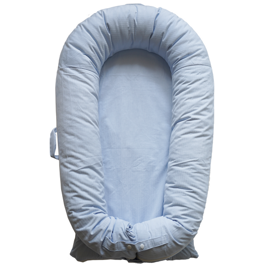 LoveryTots Deluxe Baby Lounger - Cotton - ElsaBlue