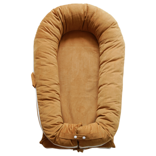 LoveryTots Deluxe Baby Lounger - Cotton - GoldenBrown