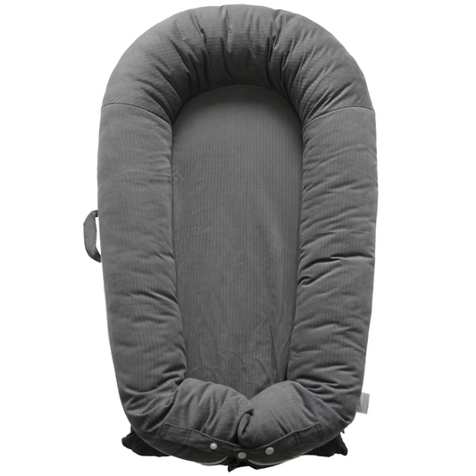 LoveryTots Deluxe Baby Lounger - Cotton - DarkGray